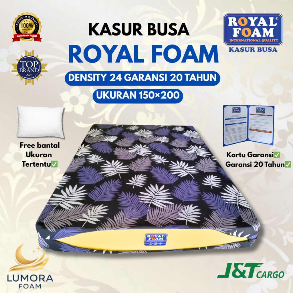Kasur Busa Royal Foam D24 Ukuran 150x200 Premium Bergaransi Anti Kempes