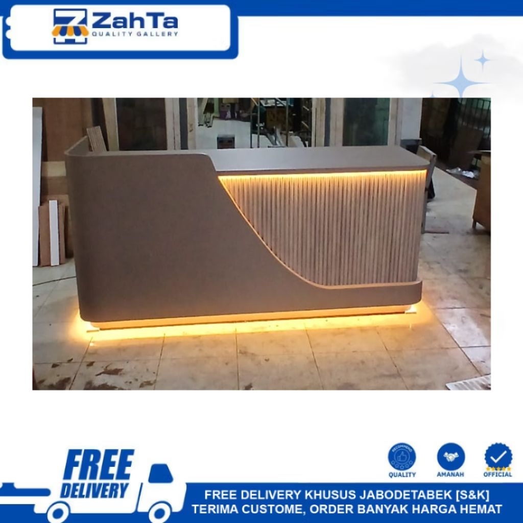 MEJA RESEPSIONIS MEJA KERJA MEJA KASIR MEJA PANJANG