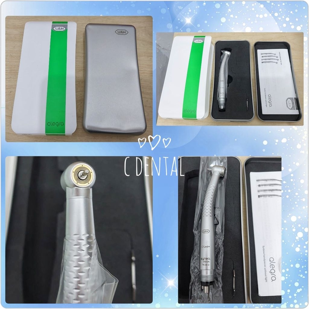 Dental W&H Alegra High Speed Handpiece 4 Holes Push Button