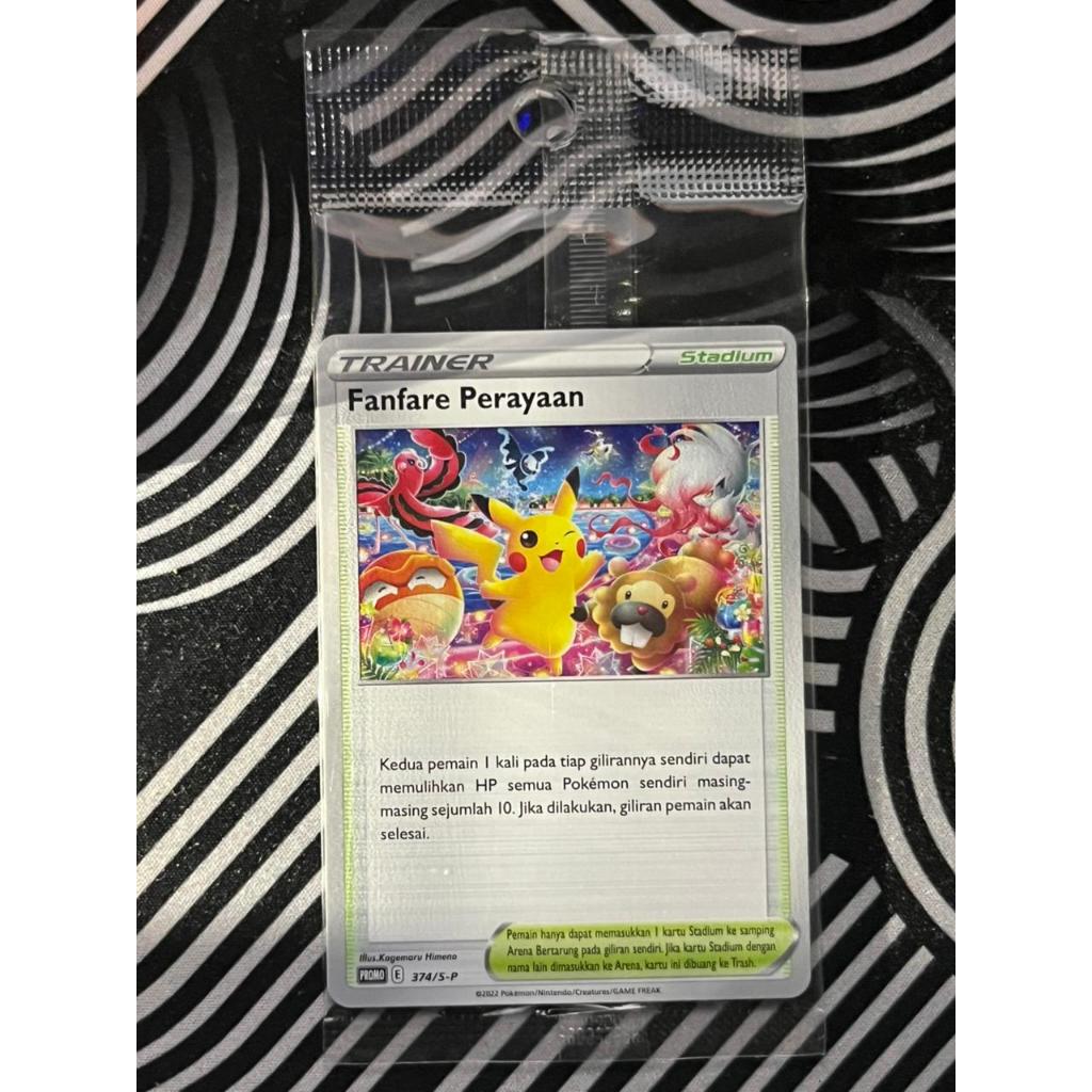 Pikachu Promo Fanfare Perayaan #374/S-P (SEALED) | Indonesia