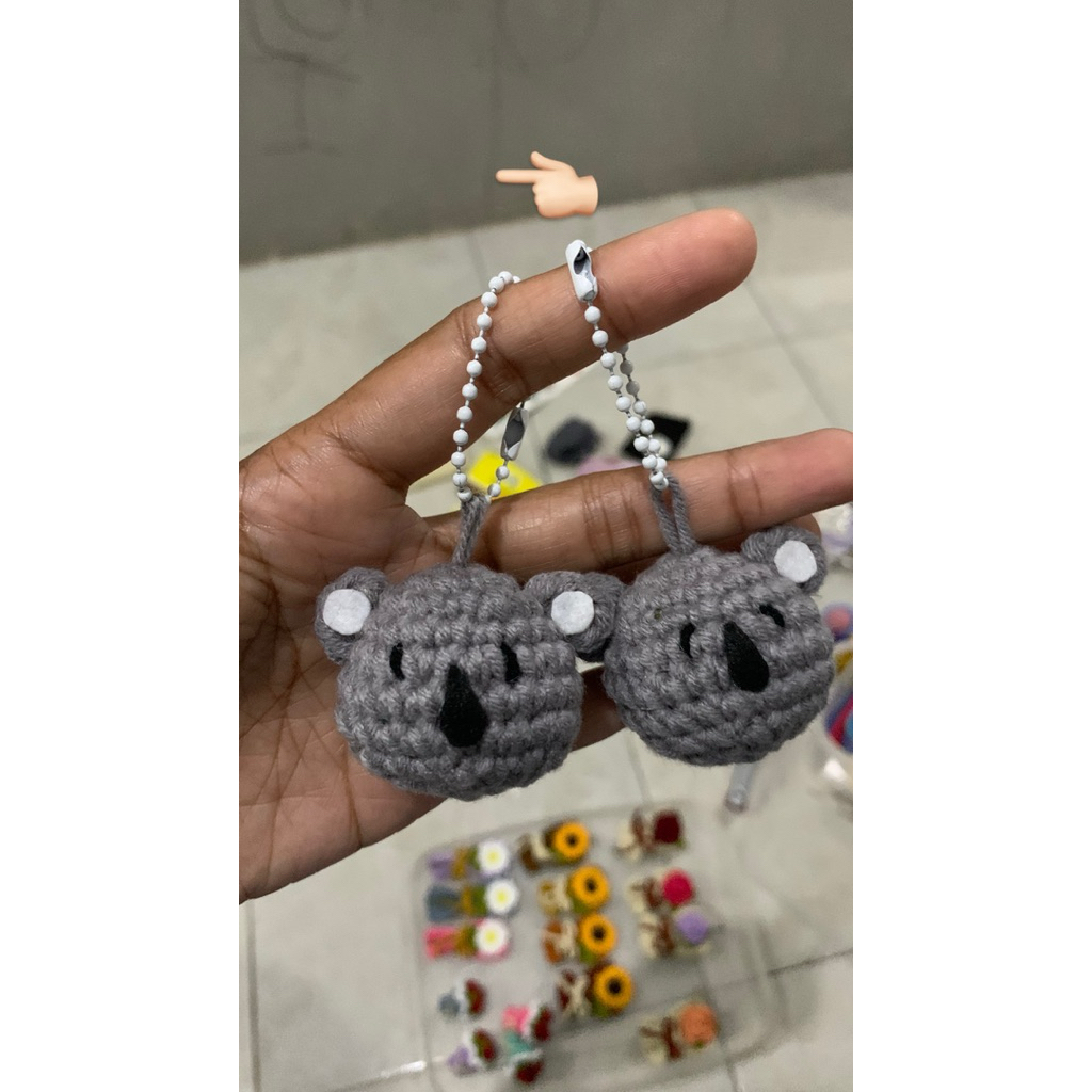koala head keychain
