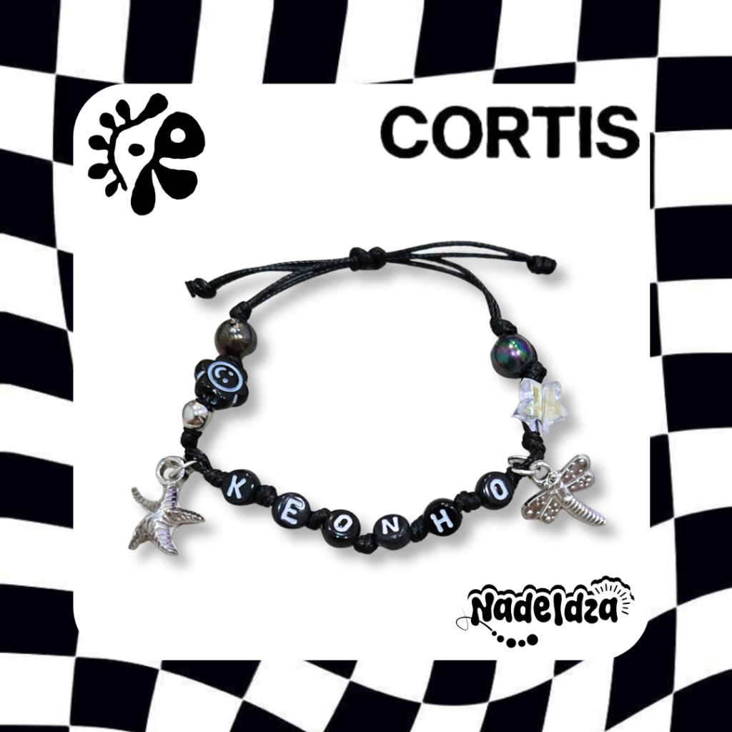 Nadeldza Gelang Enhypen Cortis Kpop Personel Name/ Gelang Tali Custom Nama Aesthetic Bracelet