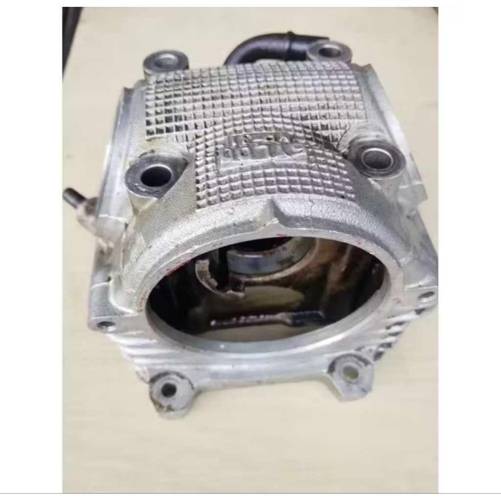 Blok head cylinder kop STANDAR kosongan drat aman utuh mio sporty, smile, soul, fino karbu ORIGINAL 