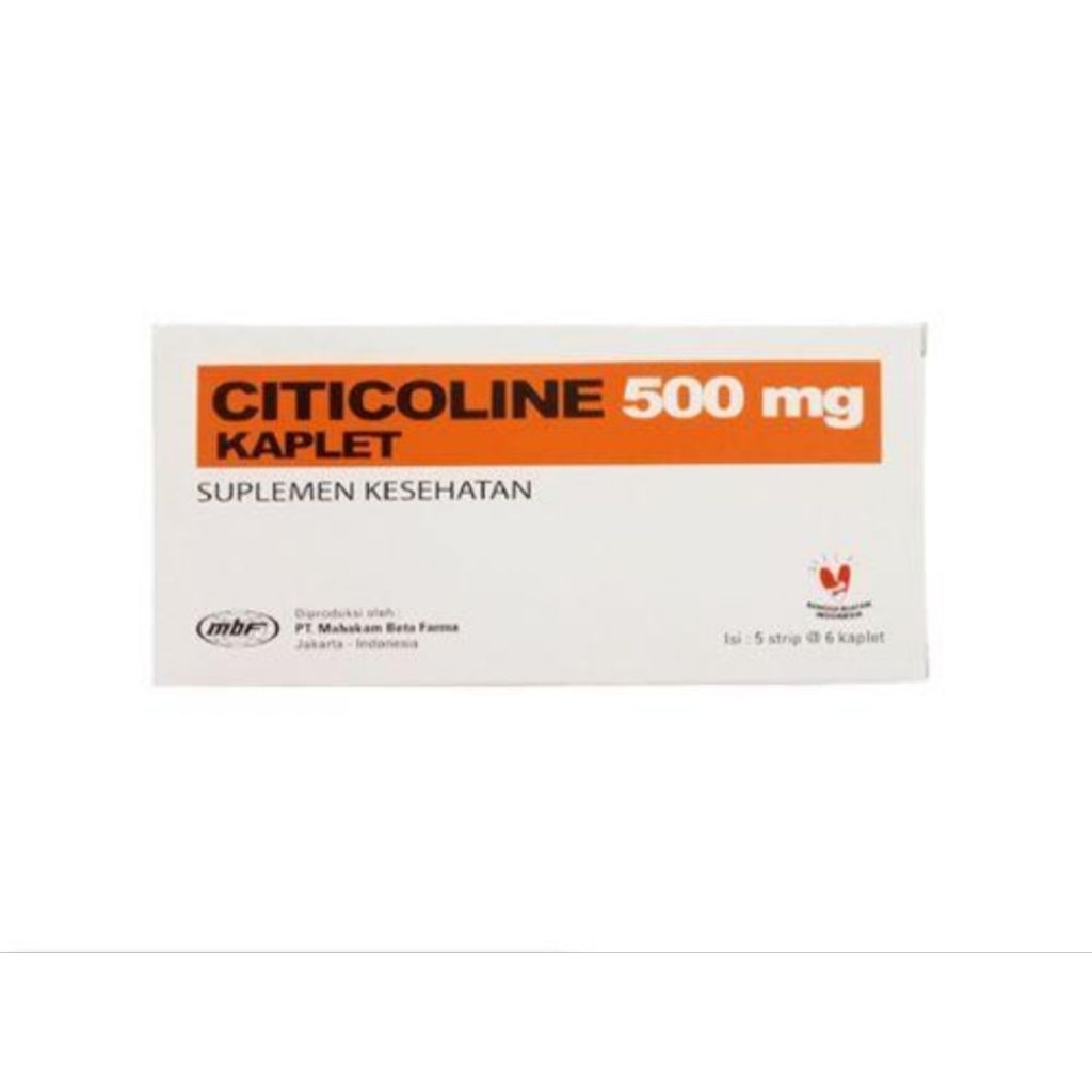 CITICOLINE 500 MG MAHAKAM BOX 30 KAPLET