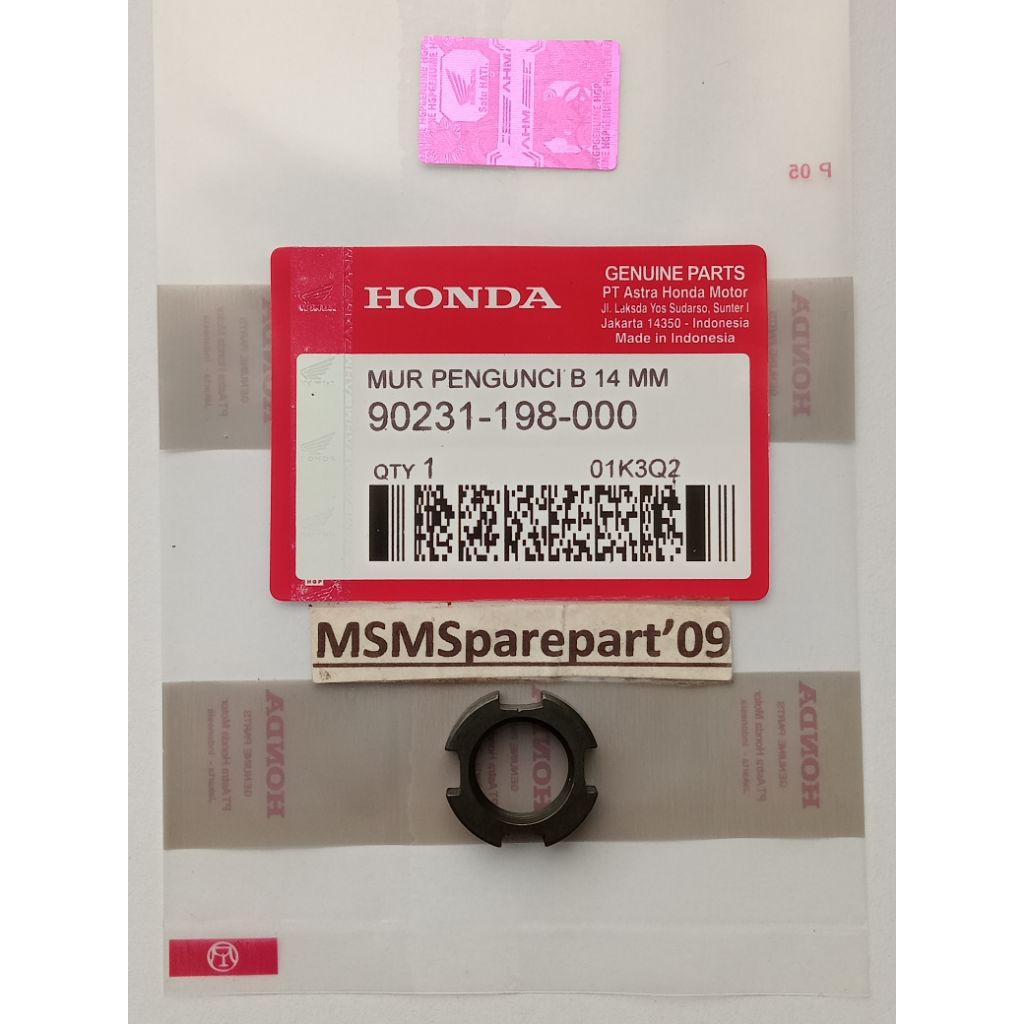 MUR KOPLING GRAND SUPRA X SUPRA FIT REVO LAMA ASTREA PRIMA LEGENDA HONDA KODE 90231-198-000