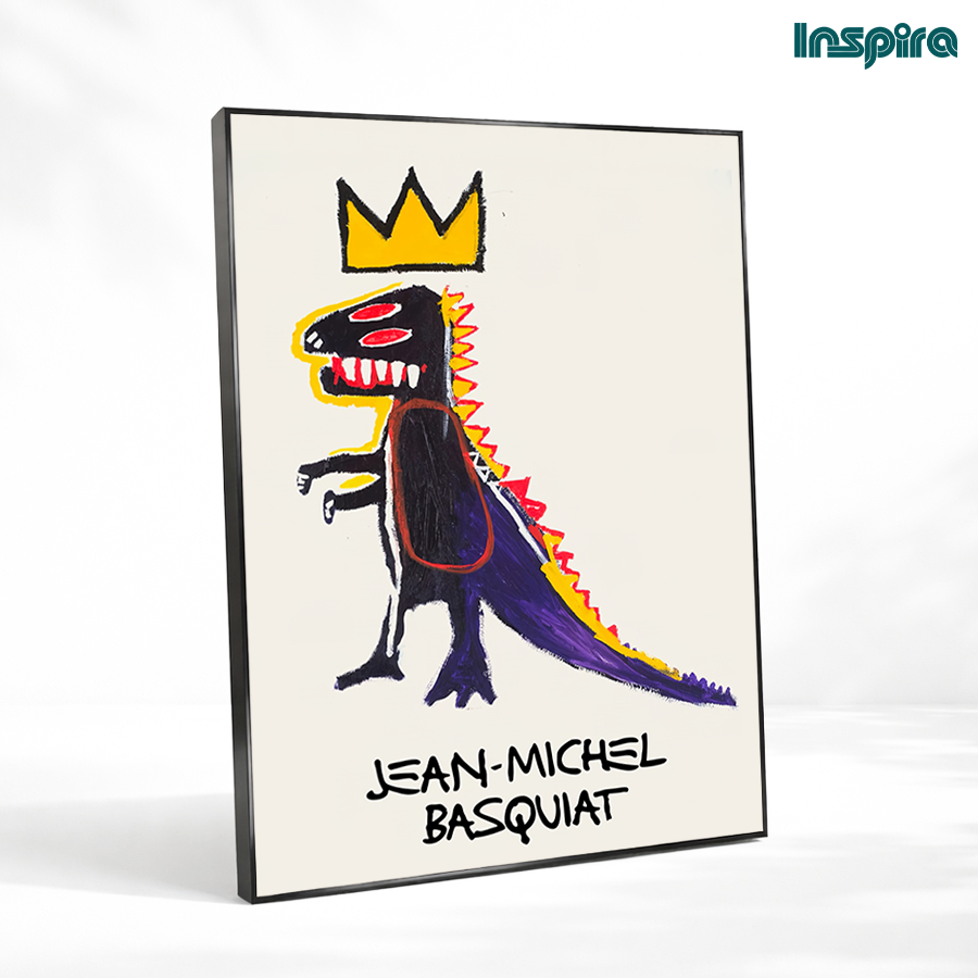 Inspiradekor Pajangan Dinding Poster Seni Jean-Michel Basquiat Ikonik Hiasan Dinding Kamar