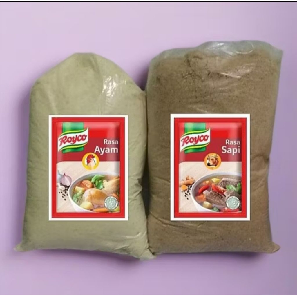 Royco Curah 1Kg Repack Penyedap Rasa Ayam Dan Sapi Kaldu Bubuk Curah