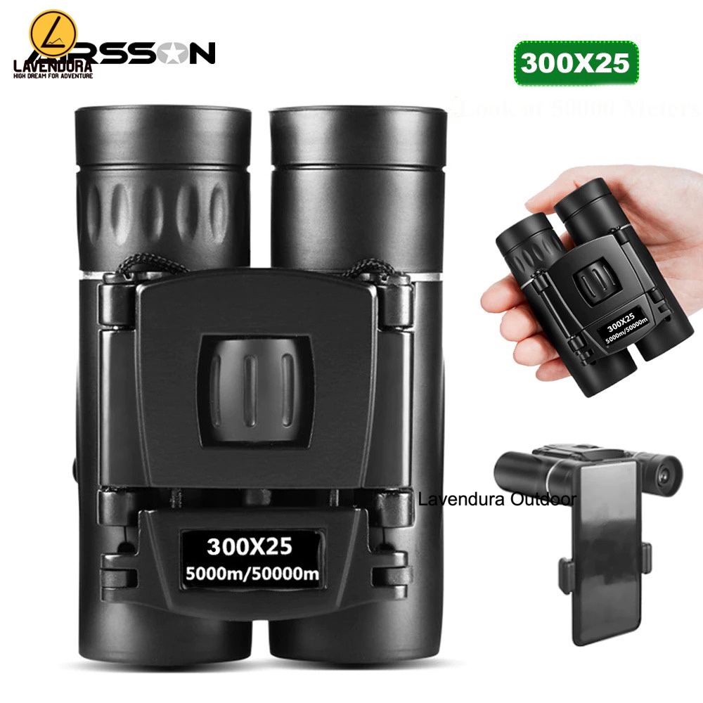 Teropong Binocular Magnification 300x25 Night Vision Black Binocular binoculars teropong militer kom