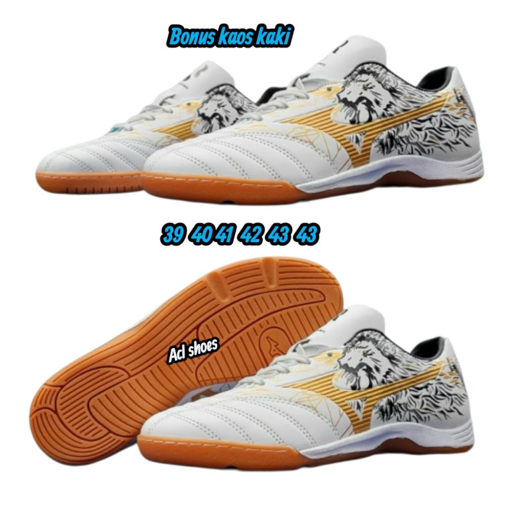 Sepatu Futsal Mizuno Sergio Ramos Sepatu Bola Futsal Unisex Pria Wanita Sepatu Olahraga