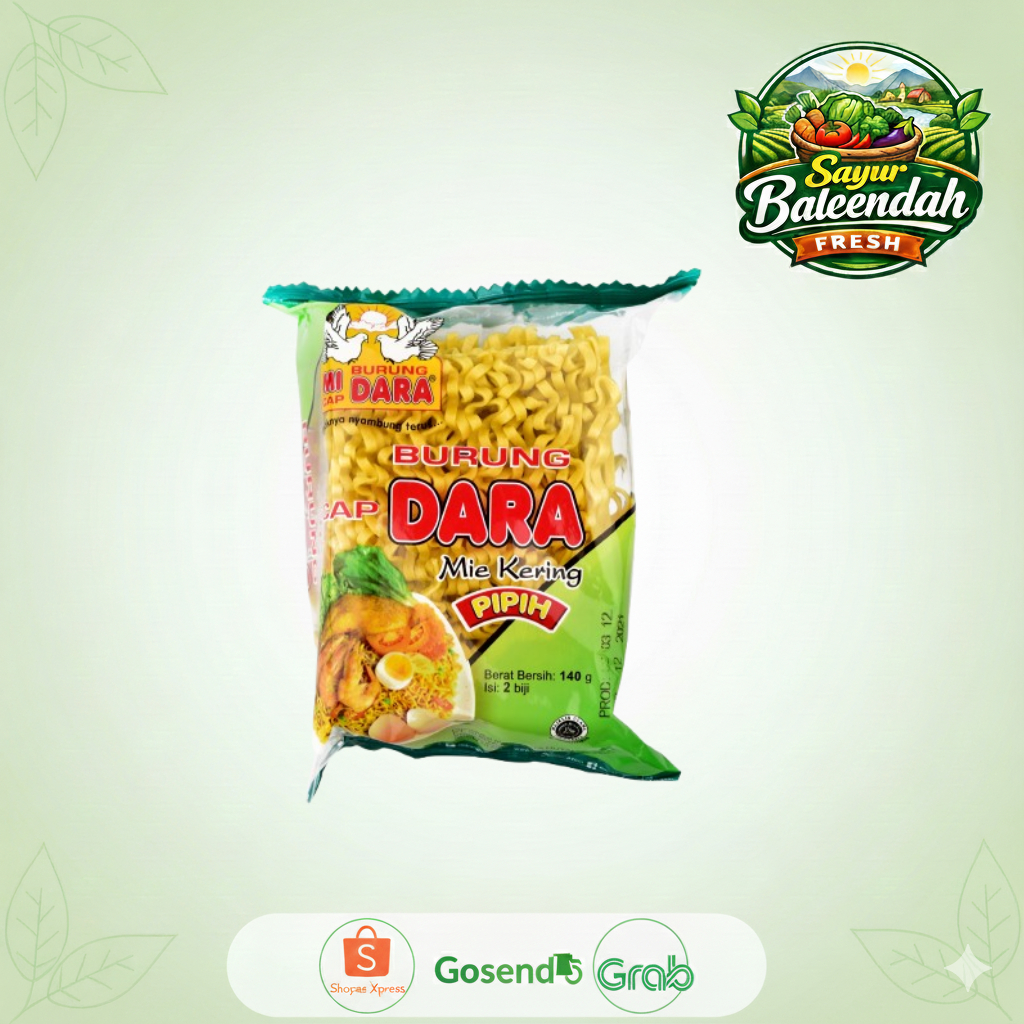Mie Burung Dara Pipih Hijau 140gr – Kirim Instan Bandung