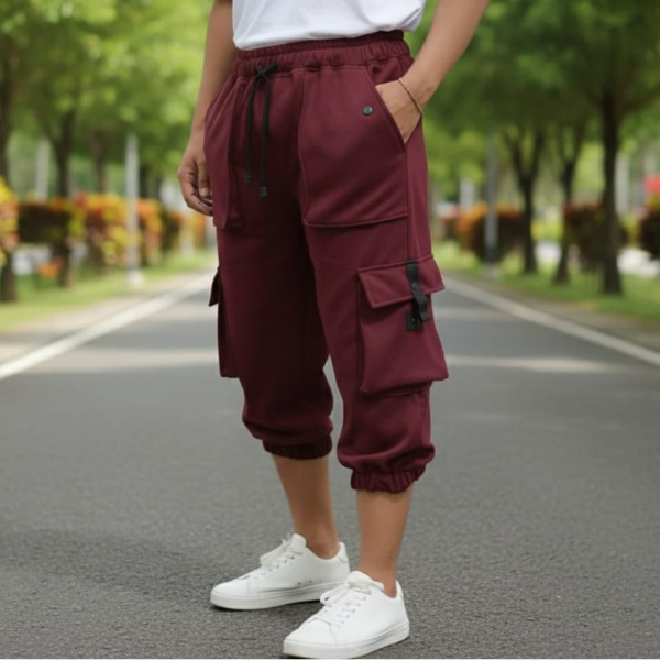 Celana Wanita 7/8 Cargo Jogger Jumbo Japan Line Knit