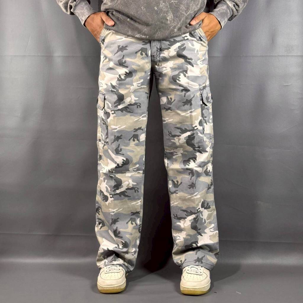 Celana Panjang Pria Cargo Panjang Loreng Long Cargo Pants Celana Cargo Camo
