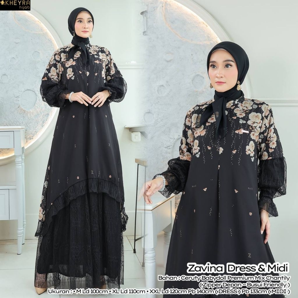 Zavina Dress By Kheyra || Gamis