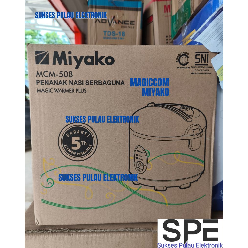 Magic Com MCM 508 Green Line 3in1 dengan Kapasitas 1,8L, bergaransi resmi