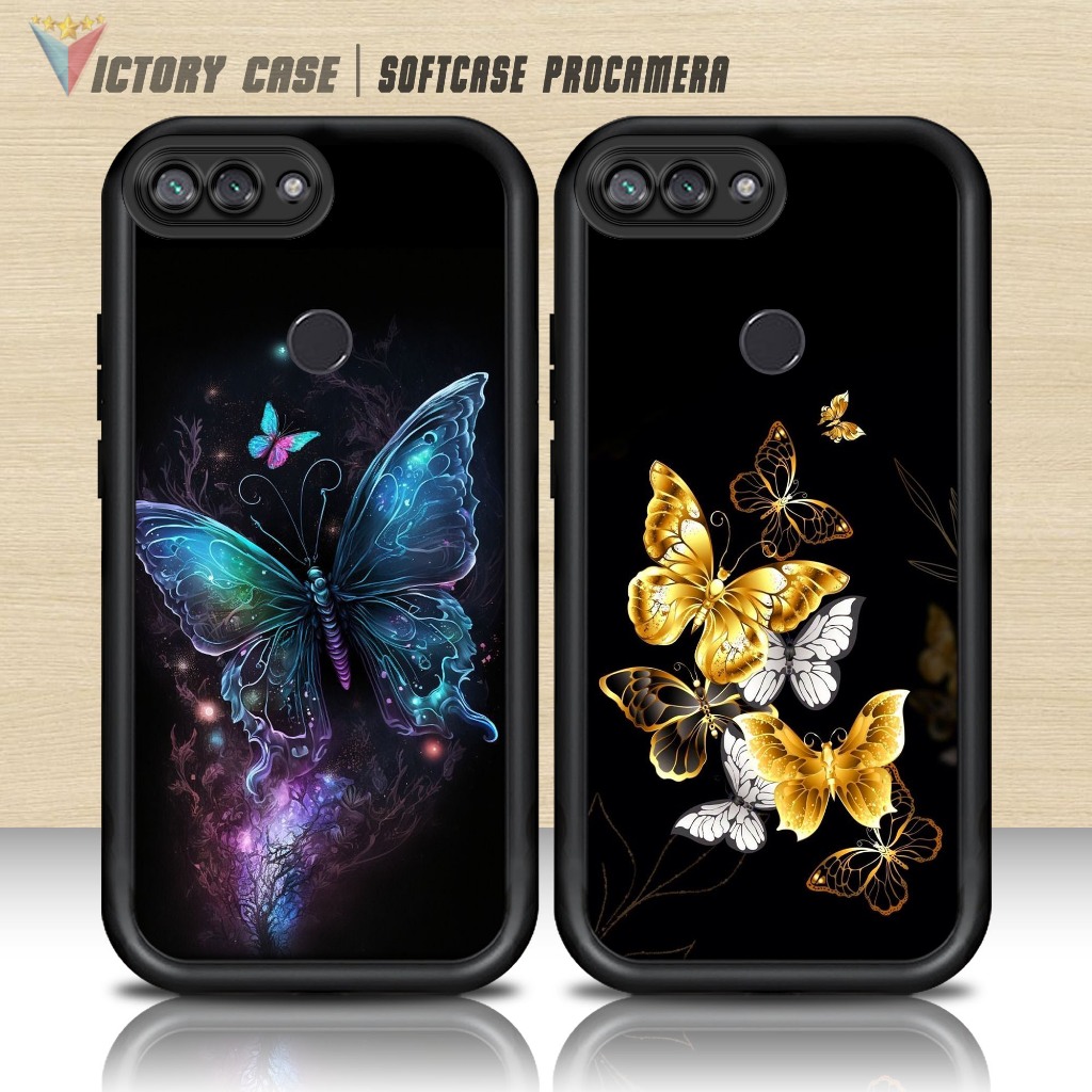 Case XIAOMI 8 LITE Motif ( BUTTERFLY4 ) Casing Handphone Softcase Glossy Anti Jamur
