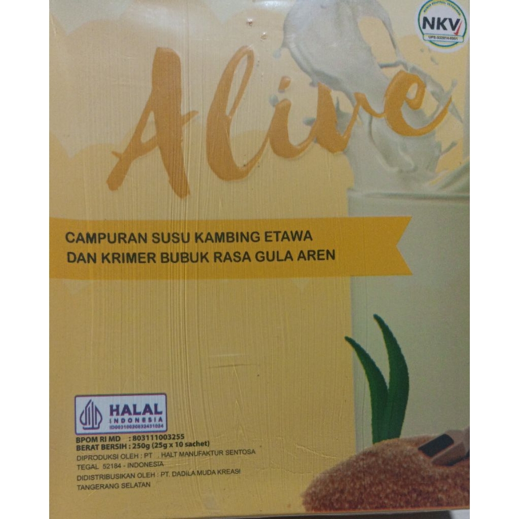 ALIVE | susu kambing | isi 10 sachet per box