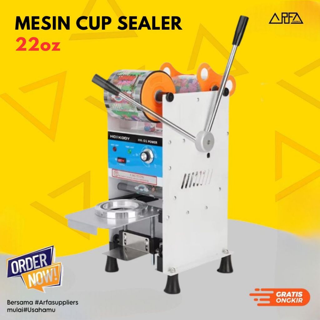Mesin Cup Sealer Mesin Press 22oz