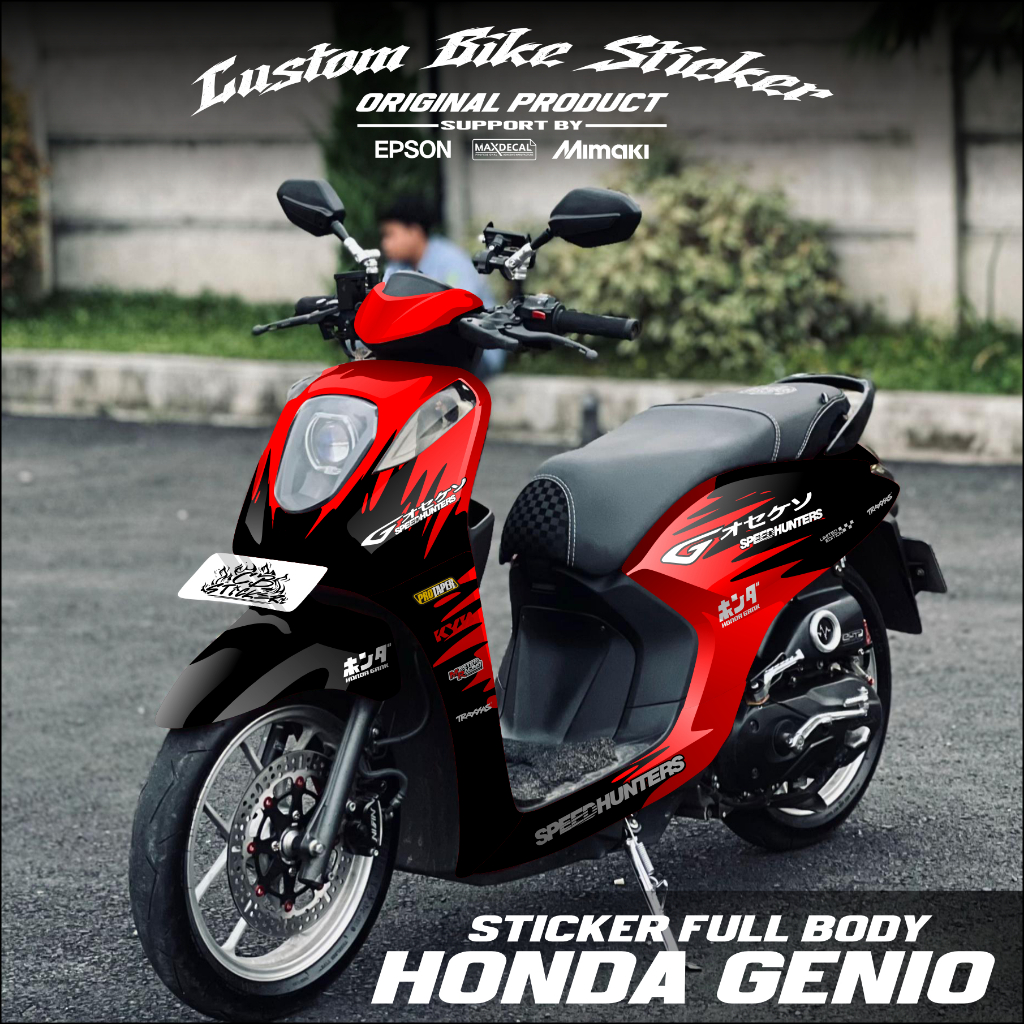 (COD) TERBARU Sticker Decal Full Body Motor Honda Genio 2019 2020 2021 2022 2023 2024 sticker genio