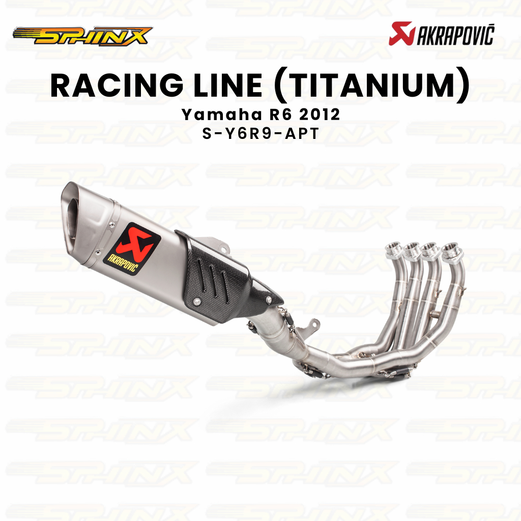 Knalpot Akrapovic Racing Line (Titanium) for Yamaha R6 2012 (S-Y6R9-APT)