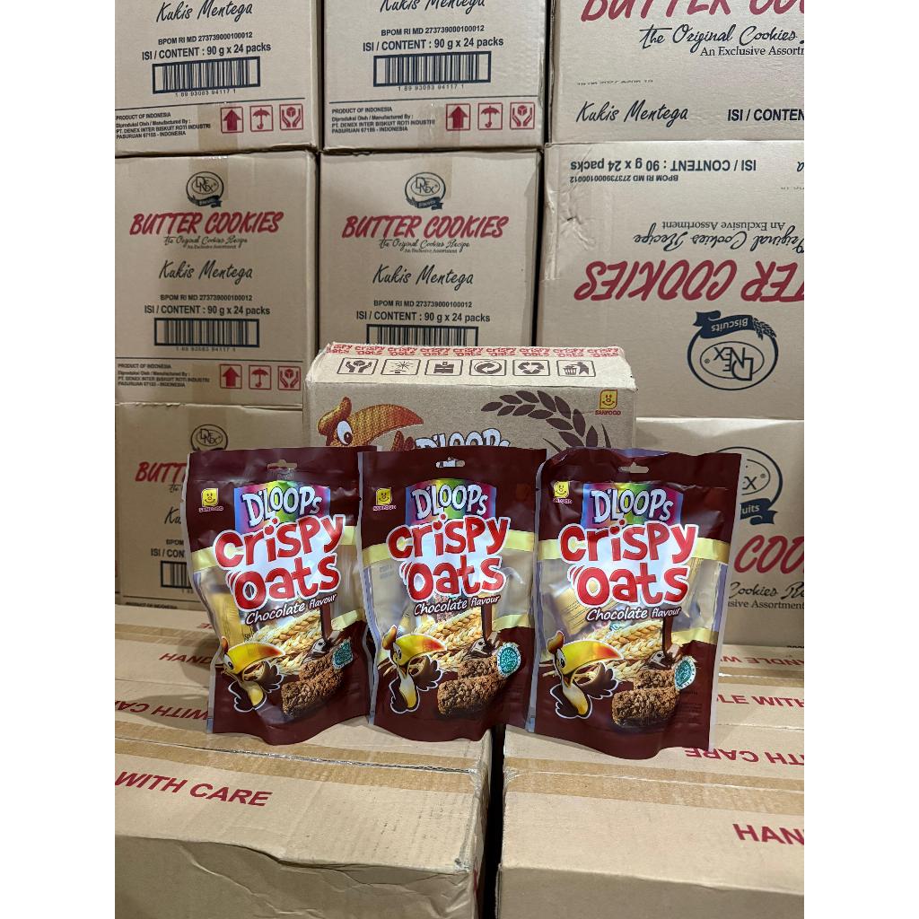 DLOOPS crispy oat 100 GRAM 1 dus isi 12 pouch