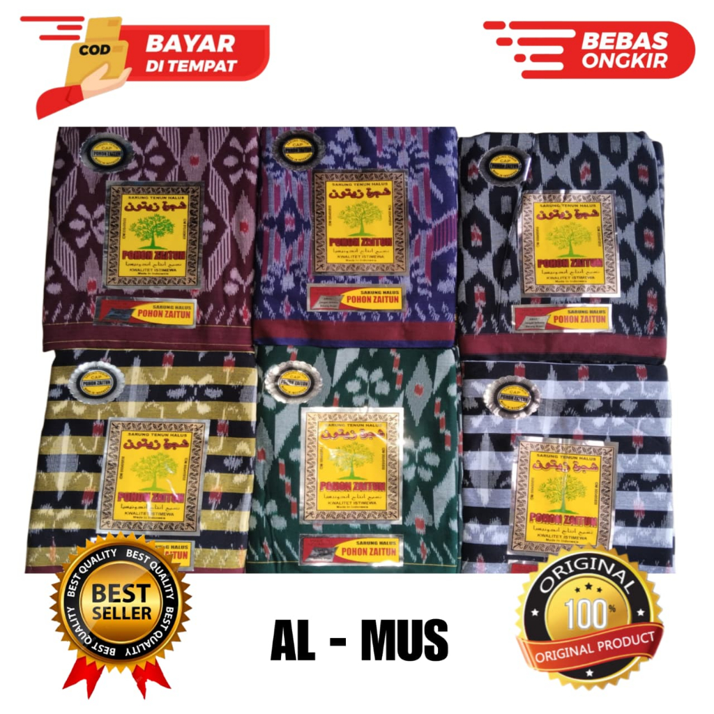 Sarung Tenun Asli Pohon Zaitun Premium | Elegan & Berkelas