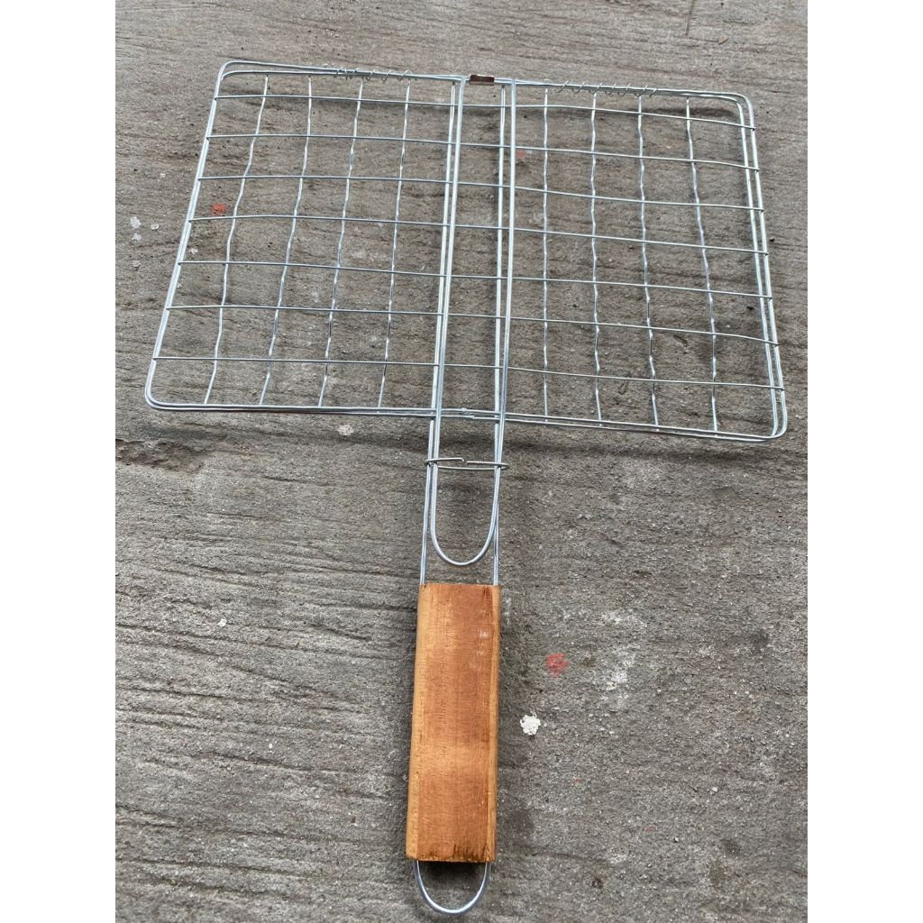 Panggangan JUMBO 38 x27cm / Alat Pangangan Jepit -Sate / Ikan / Ayam / Roti Bakar DLL- Alat Bakaran