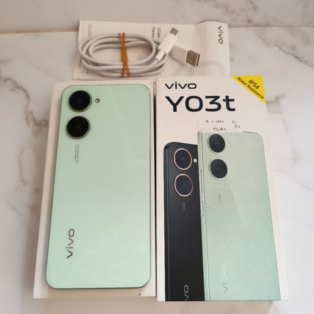 Vivo Y03t ram 4GB 32GB Bekas - Garansi Resmi second