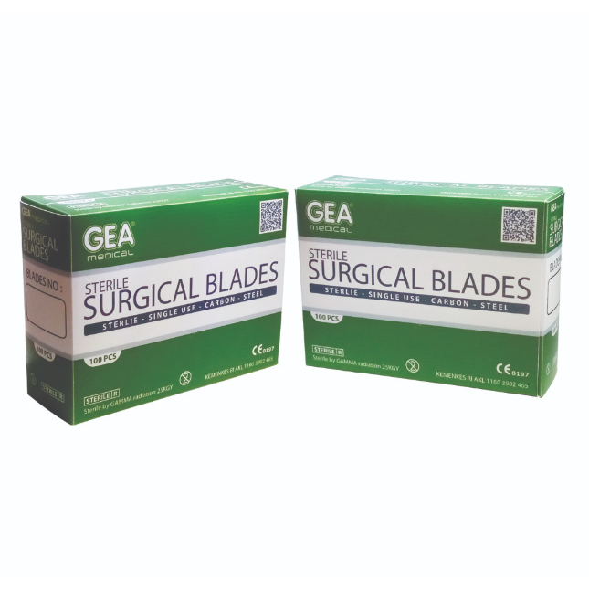 GEA Bisturi No.10|11|13|14|15|20| Blades Surgical Blade Mata Pisau Bedah Medis Operasi isi 100 pcs