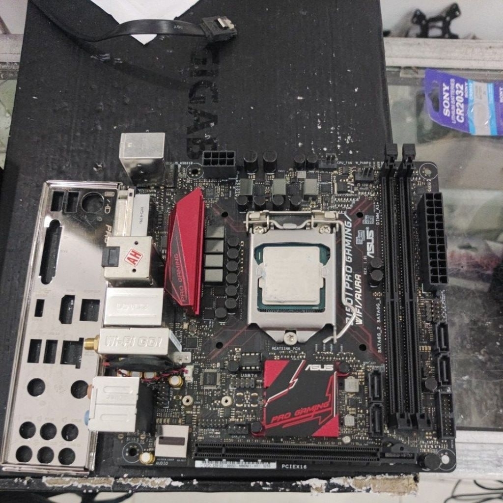 mainboard Asus b150 itx pro gaming ddr4 + procsesor core i5 6500 gen6