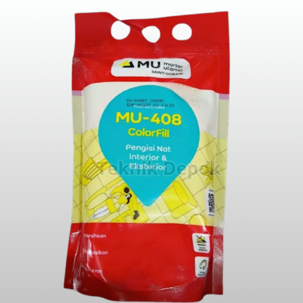 MU 408 1 kg Pengisi Pewarna Semen Nat Keramik Semen Ubin Mortar Dark Black Super White Smart Cream H