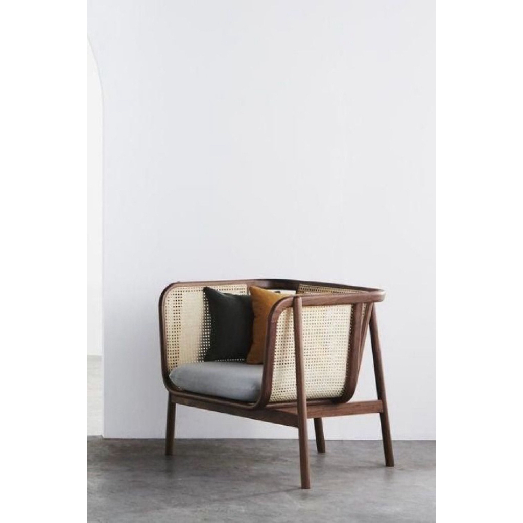 Sofa Rotan Aesthetic Jati / Sofa Rotan Minimalis Ruang Tamu