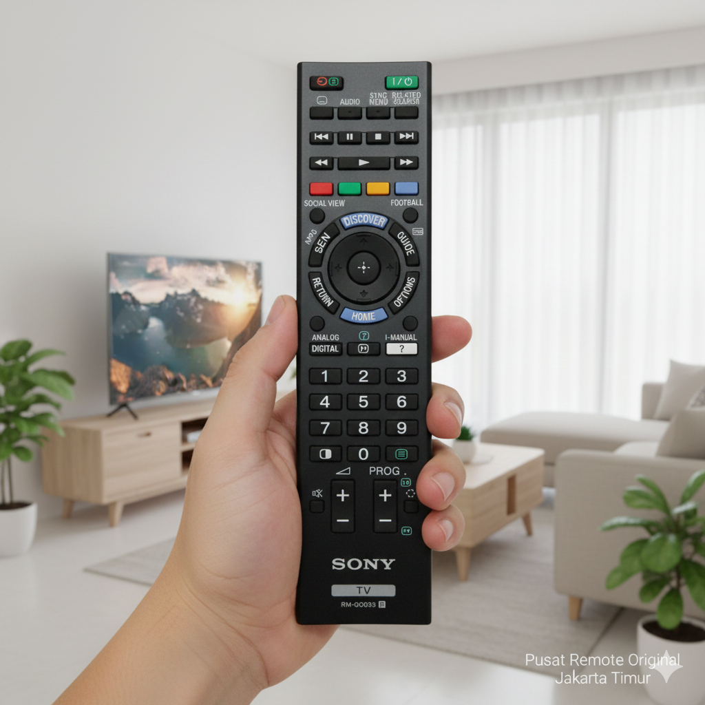 REMOTE REMOT TV LED LCD SONY RM-GD033 ORIGINAL ASLI