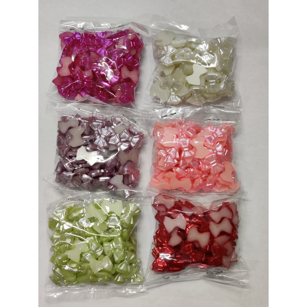 [100 buah] Mutbel PITA KECIL Tempel Warna Hiasan Souvenir Craft Berbagai Warna