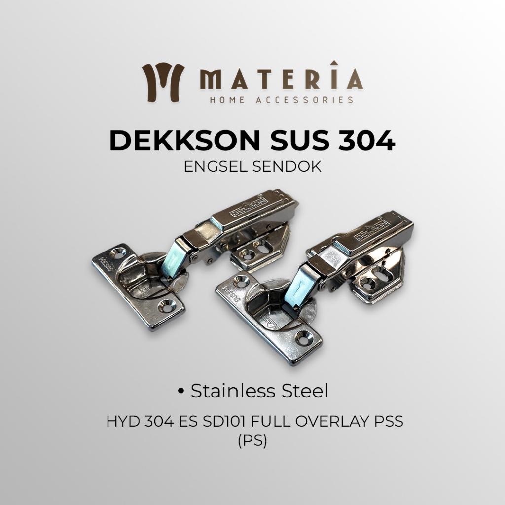 Engsel Sendok Stainless Steel 304 DEKKSON - Full Overlay untuk Kabinet (PS)