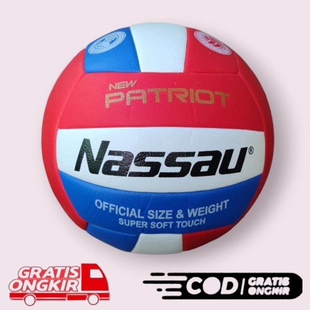 BOLA VOLI VOLLI VOLLY BALL NASSAU NEW PATRIOT PREMIUM
