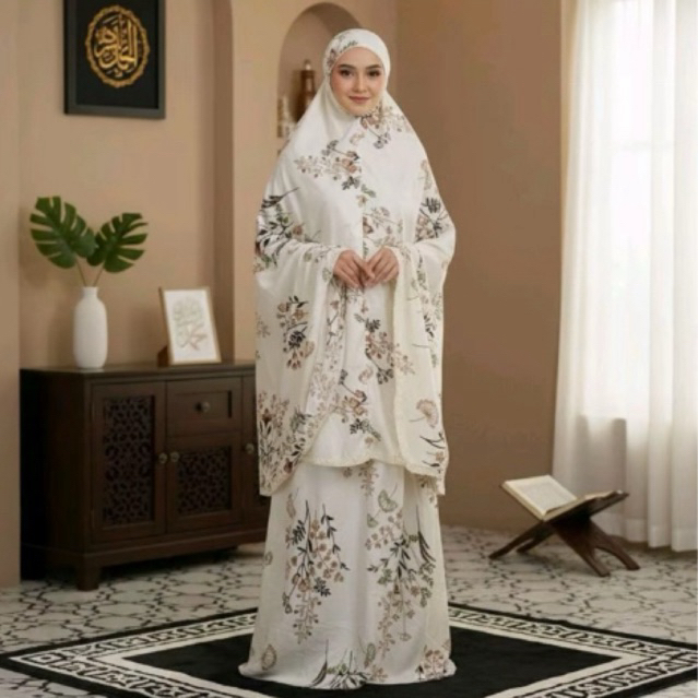 Mukena Dewasa Katun Motif Bunga