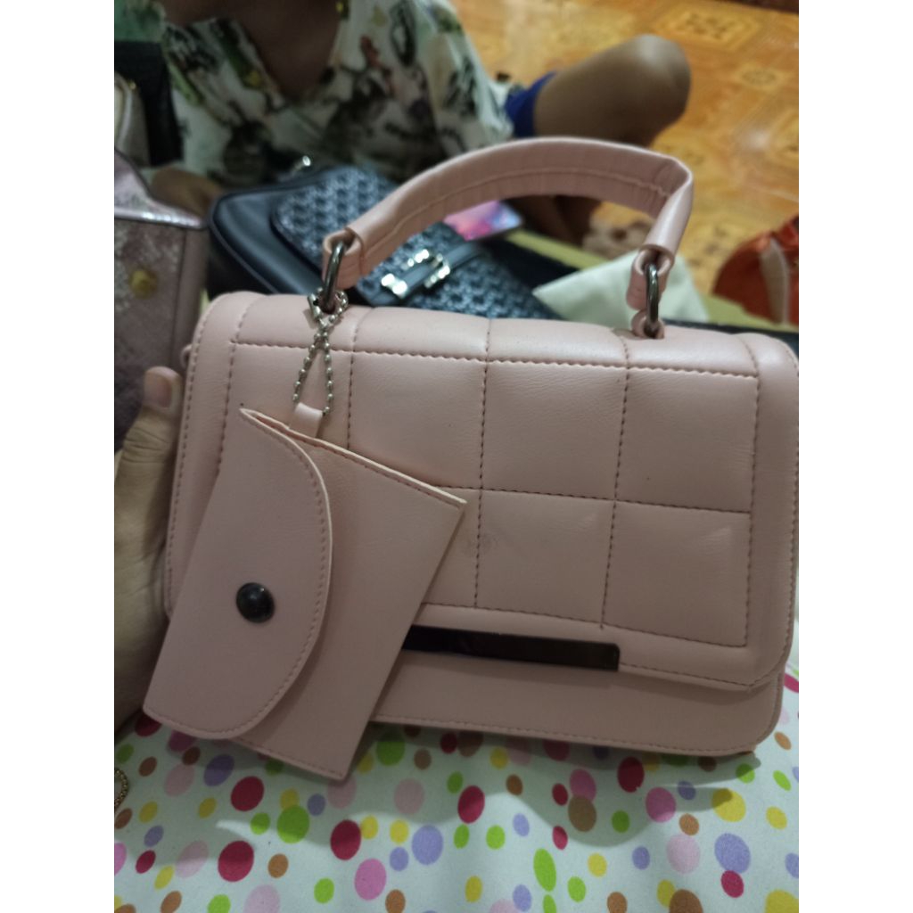 [PRELOVED] tas wanita warna soft pink