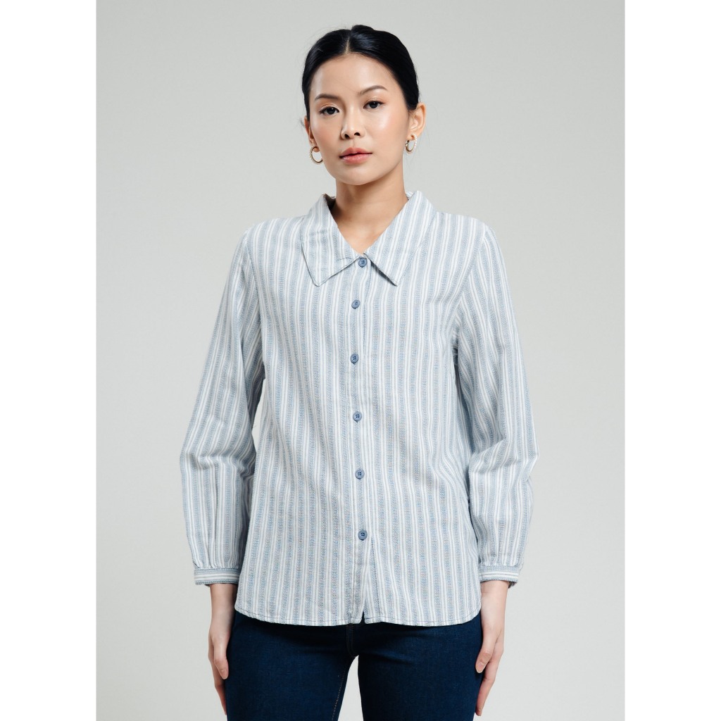 EXPAND Vani Blouse |Kemeja Wanita - Atasan Lengan Panjang