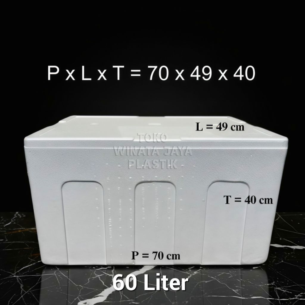 [INSTANT] KOTAK STYROFOAM BOX 60 LITER