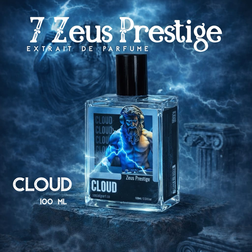 CLOUD - by SEVEN ZEUS PRESTIGE 100ml Extrait De Perfume EDP Aromatic Mint fresh Green apple crisp Le