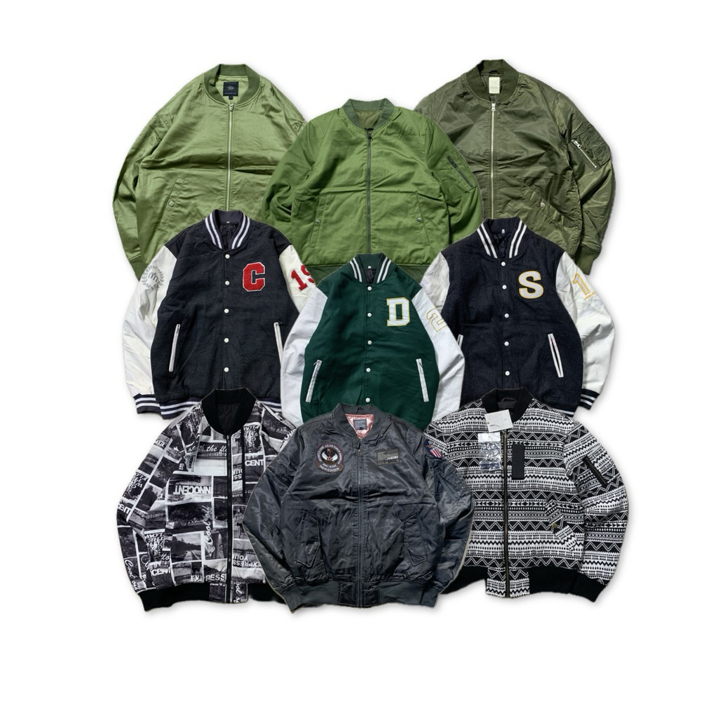 JAKET BOMBER / BOMBER JAKET / BOMBER MILITARY / BOMBER VARSITY / VARSITY JAKET / SUKAJAN JAKET