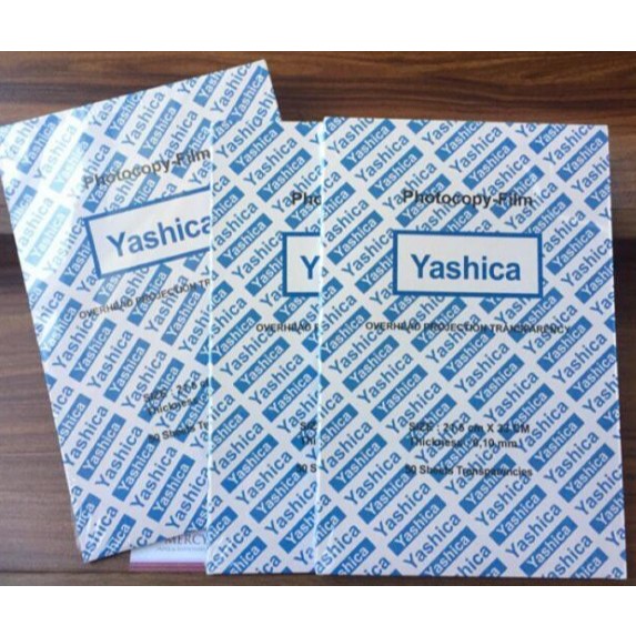 YASHICA MIKA OHP FILM / PLASTIK OHP PROYEKTOR FOLIO INSTANT