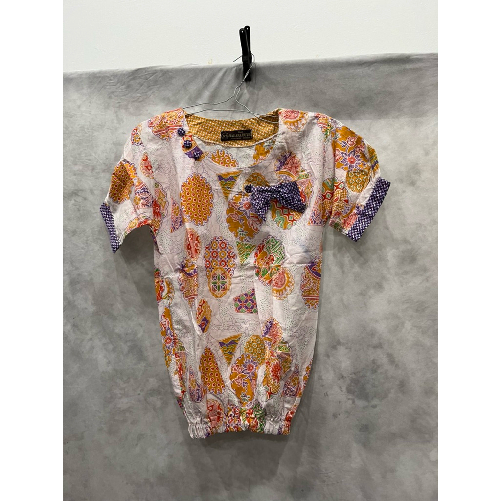 Atasan batik katun remaja putri pita cantik