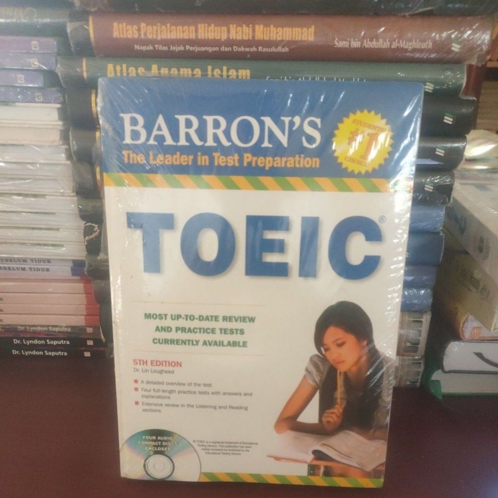 ORIGINAL BARRON'S ,THE LEADER IN TEST PREPARATION , TOEIC.