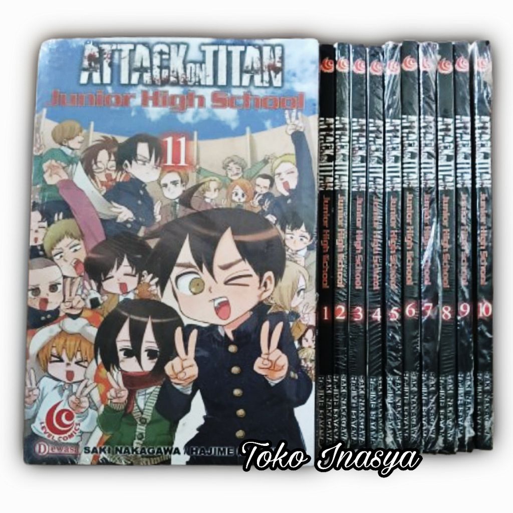 MANGA / KOMIK ATTACK ON TITAN (JUNIOR HIGH SCHOOL) FULLSET VOL 1-11 TAMAT / ORIGINAL