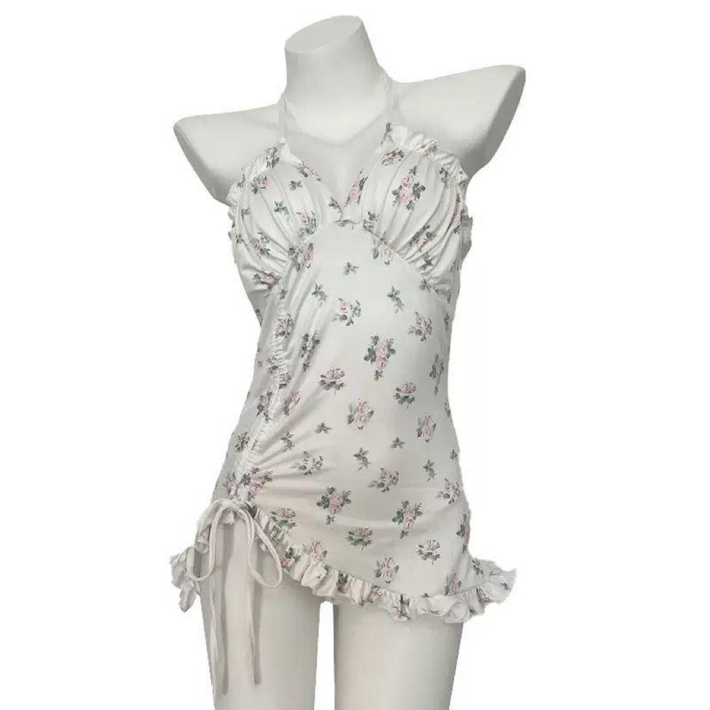 Lingerie Sexy Wanita Dress Mini Transparan