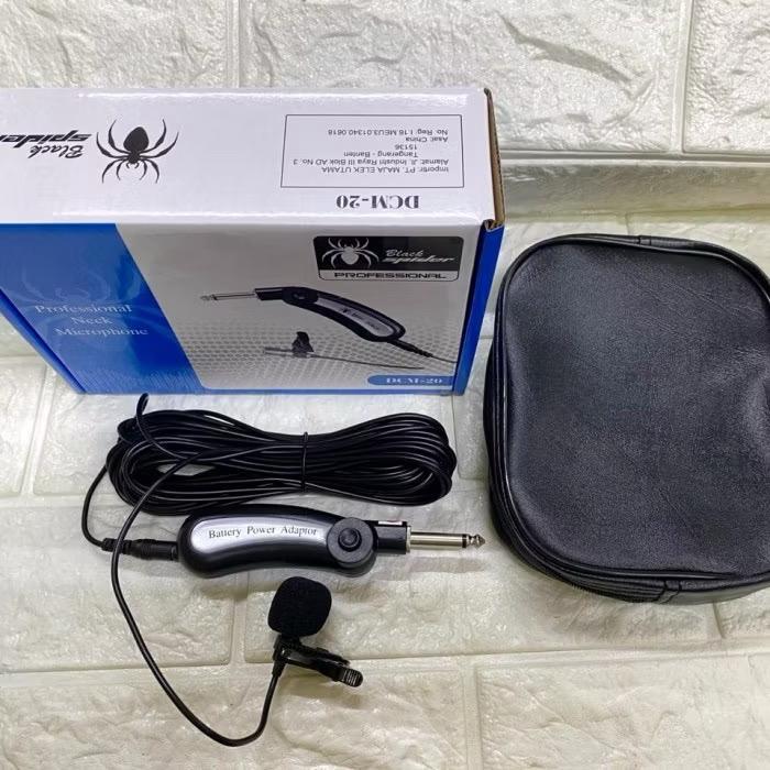 ORIGINAL MIC CLIP ON BLACKSPIDER DCM20 MIC JEPIT MIC CLIP MIC JEPIT LEHER