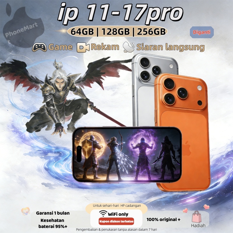 iPhone 17 Pro 64GB/128GB/256GB, 11 ganti housing, second