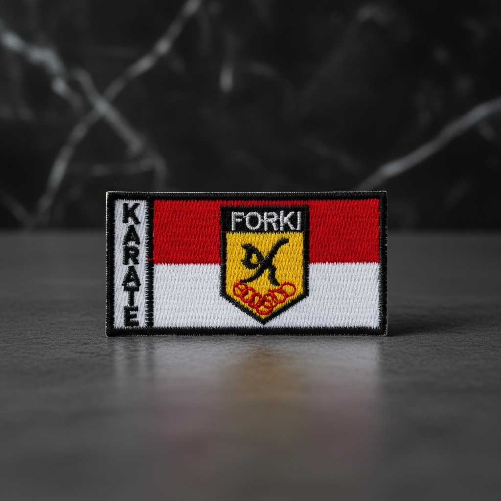 Bet Karate Bordir Emblem – Atribut Karate Sekolah & Dojo