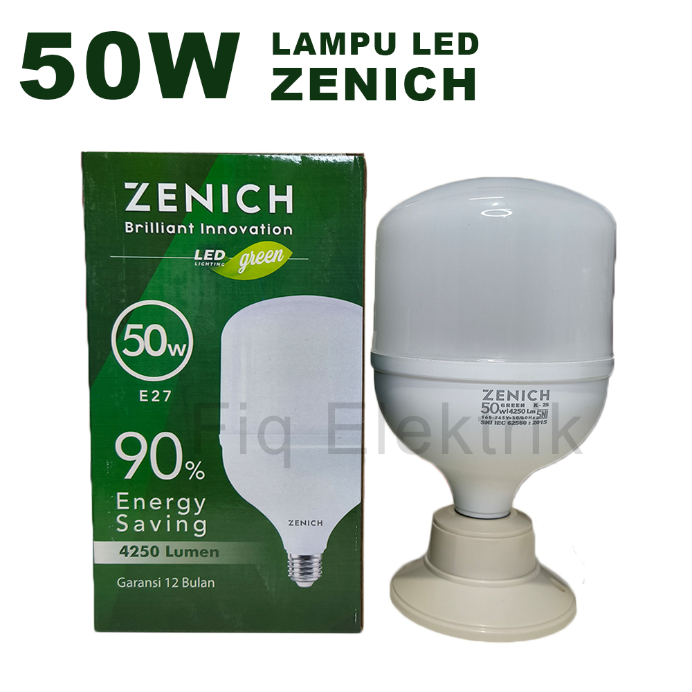 Lampu Led Zenich 50 Watt Lampu Zenich 50w Super Terang